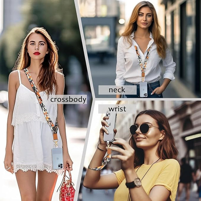 Dog Phone Lanyard Crossbody Strap, Cute Puppy Cell Phone Lanyards for around the Neck Wristlet Wrist Strap Animal Adjustable for Keys Case ID Badges Accessories Travel Essentials
