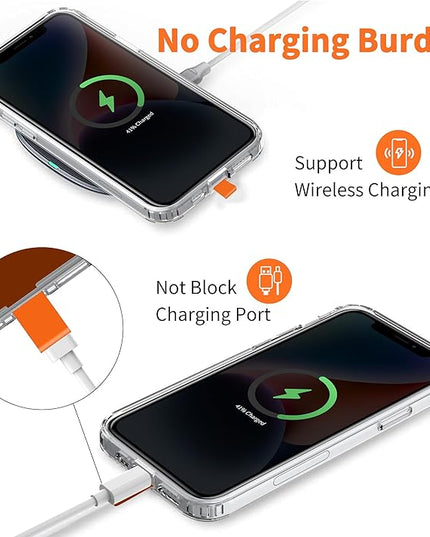 CACOE Phone Lanyard 2 Pcs-1 Pcs Adjustable Neck Strap, 1 Pcs Wrist Strap, 2 Pads, Universal Crossbody Multifuctional Cell Phone Lanyards Compatible with Most Smartphones(Orange)
