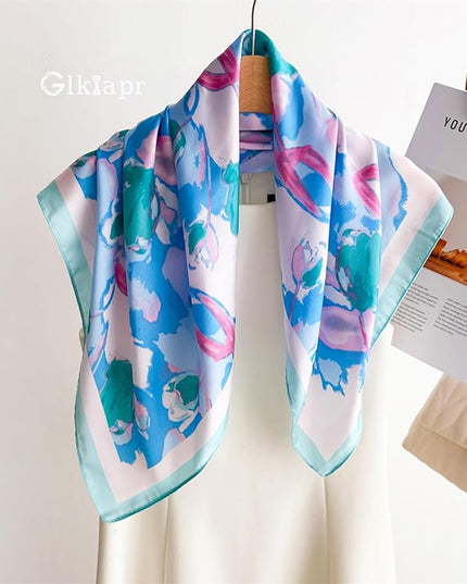 Satin Bandana Headscarf for Women Silky Hair Scarves for Fashion Lightweight