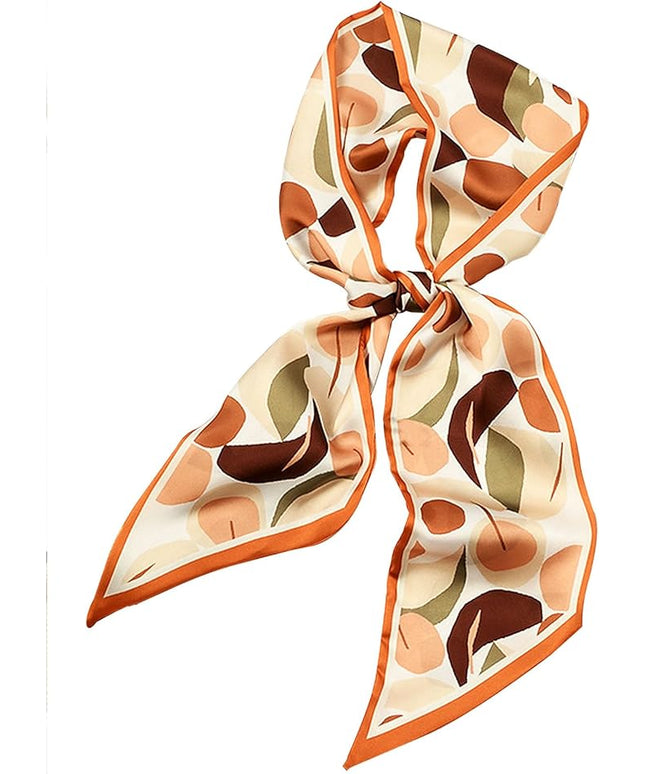 Head Scarf Purse Handle Neck Satin Hair Scarfs For Bag Lightweight Silky Long Thin Women's Fashion Scarves 59 * 5.9”