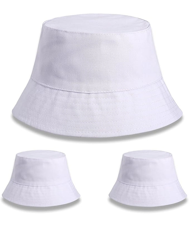 DASSNANE Sublimated Bucket Hats Bulk Solid Color DIY Blank Hat Bucket Hats for Men, Women and Adults