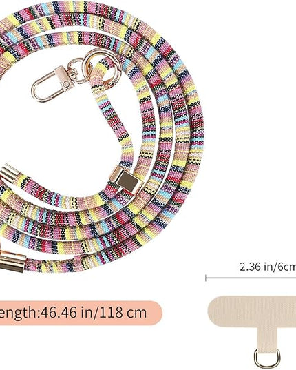 Phone Lanyard Crossbody Neck Strap with Charm Universal Adjustable Shoulder Strap Accessories