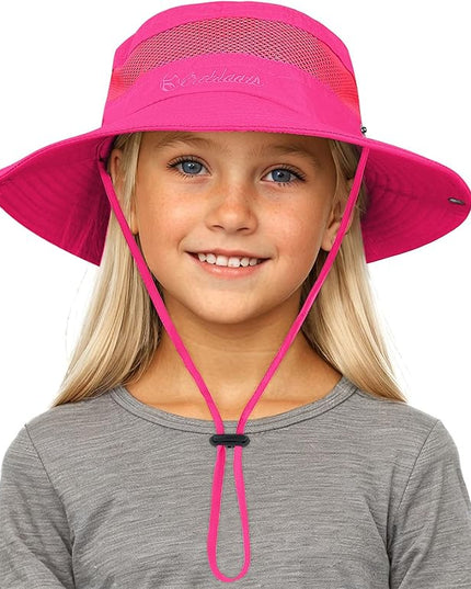 Century Star Outdoor Kids Sun Hat UPF 50+ Quick Dry Adjustable Bucket Hat Windproof Waterproof Beach Fishing Safari Hat