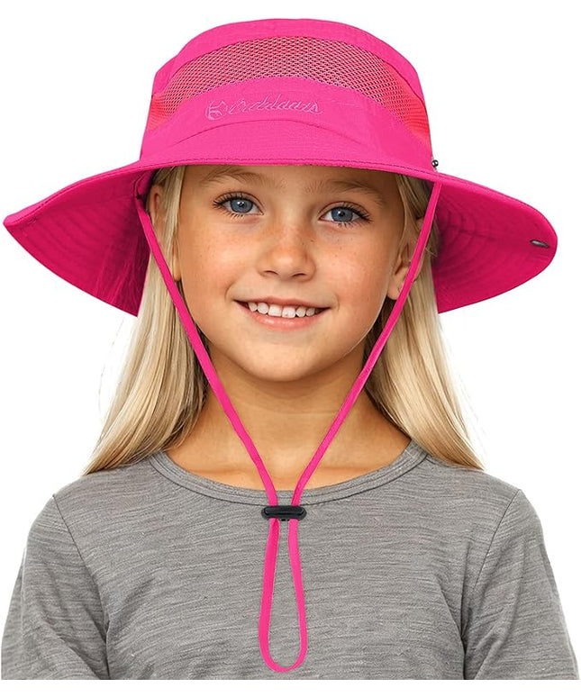 Century Star Outdoor Kids Sun Hat UPF 50+ Quick Dry Adjustable Bucket Hat Windproof Waterproof Beach Fishing Safari Hat