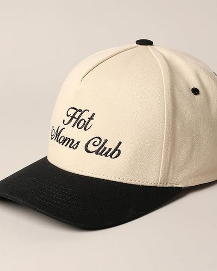 MIRMARU Two-Tone Vintage Canvas Trucker Hats for Men & Women, Adjustable Size Baseball Caps with Trendy Embroidered Design