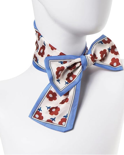 4 Pack Purse Scarf Handbags Skinny Twill Hair Scarves Narrow Neck Scarf Band Women Fashion Accessories Bag Charms