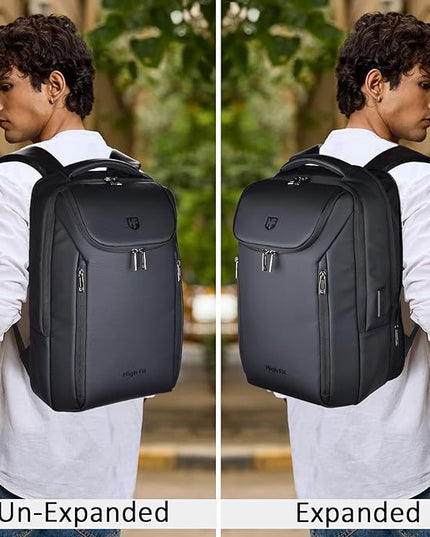 Expandable Travel Backpack, Business Laptop Backpack,Commute Backpack with USB Charging Port fit 15.6 Inch Laptop