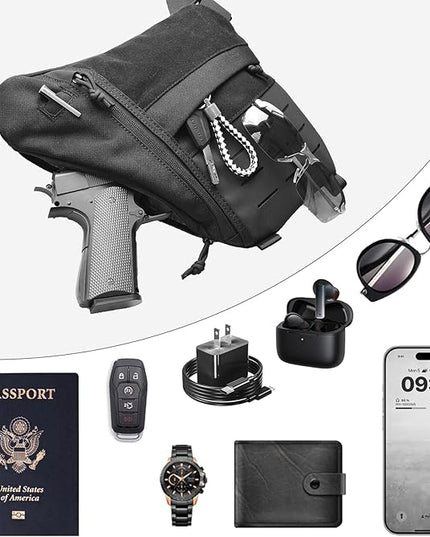 Tactical Sling Bag for Men Women Crossbody Anti-Theft CCW Sling Bag EDC Carry
