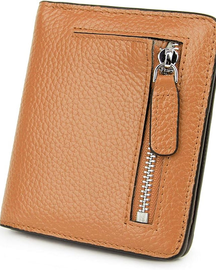 AINIMOER Small Leather Wallet for Women, Ladies Credit Card Holder RFID Blocking Women's Mini Bifold Pocket Purse