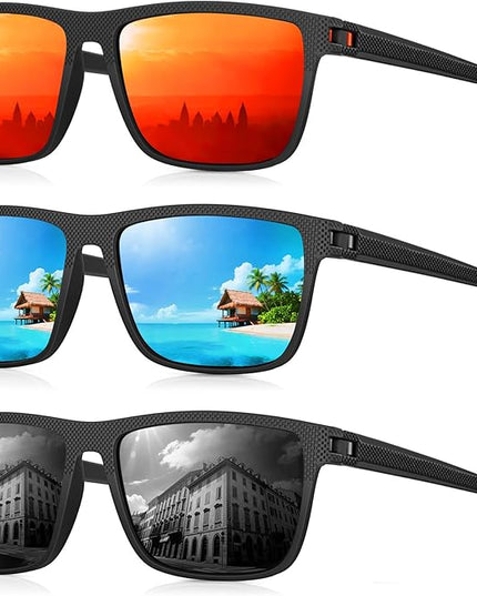 Sunglasses-Men Polarized Mens Sunglasses: Classic Women Sun Glasses UV Protection for Fishing Driving Golf