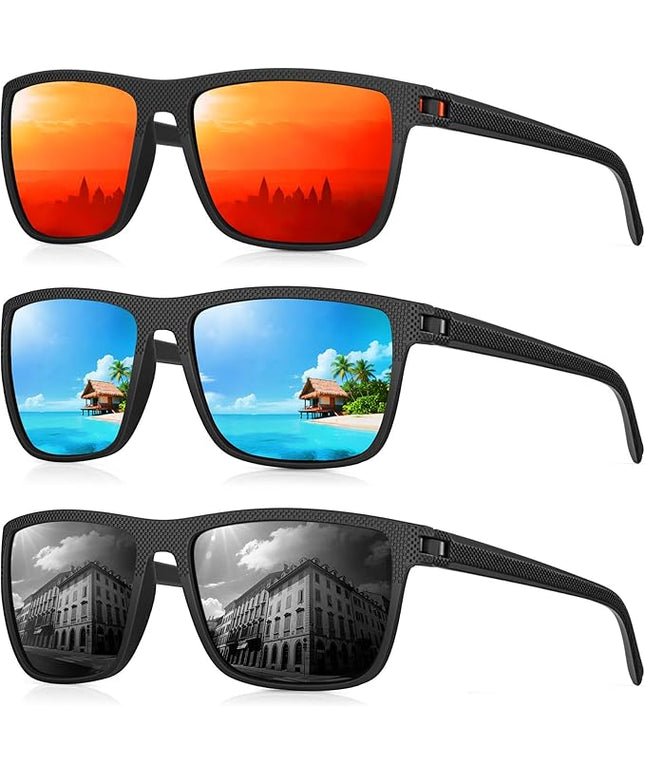 Sunglasses-Men Polarized Mens Sunglasses: Classic Women Sun Glasses UV Protection for Fishing Driving Golf