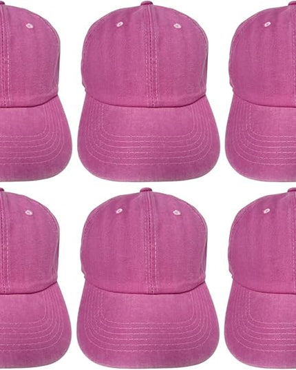 Roytrense Unisex 100% Cotton Washed Low Profile Dad Hat - Adjustable Baseball Cap for Outdoor Activities