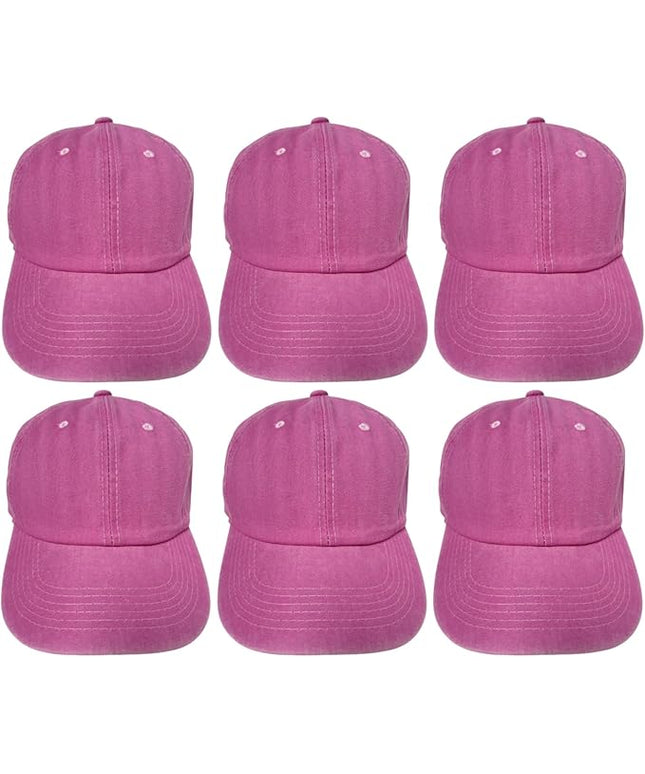 Roytrense Unisex 100% Cotton Washed Low Profile Dad Hat - Adjustable Baseball Cap for Outdoor Activities