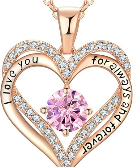 18K Rose Gold Necklaces for Women Birthday Gifts for Women Jewelry for Women Birthday Gifts for Wife Girlfriend Daughter Wife Birthday Gifts for Anniversary Mothers Day Christmas Valentines Gifts