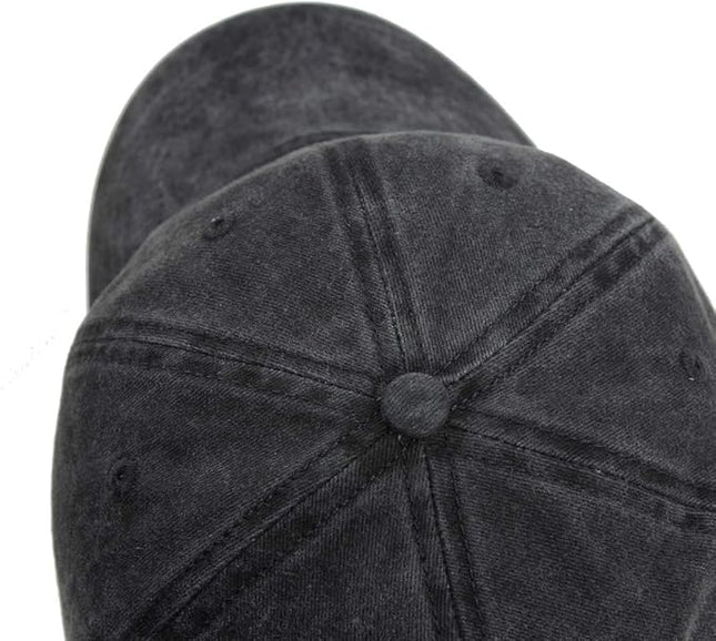 HH HOFNEN Men Women Washed Distressed Twill Cotton Baseball Cap Vintage Adjustable Dad Hat
