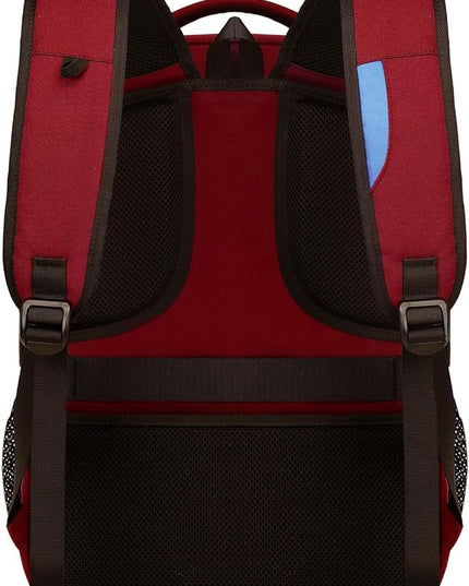 DUSLANG 17 Inch Laptop Backpack for Travel Water Resistant College Backpack for Women Laptop Bag with USB Charging Port and Clear Toiletry Bag, Red A