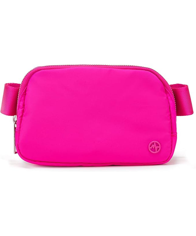 Pander Belt Bag for Women, Fashion Waist Packs, Crossbody Bags, Everywhere Belt Bag with Adjustable Strap (Sonic Pink).
