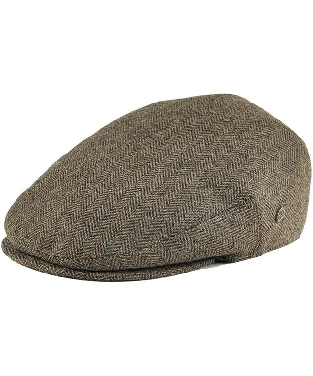 VOBOOM Men's Herringbone Flat Ivy Newsboy Hat Wool Blend Gatsby Cabbie Cap
