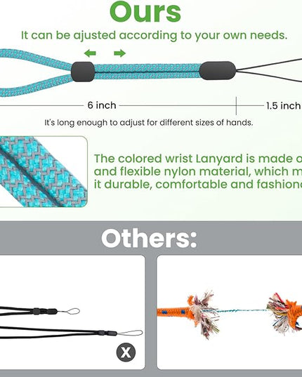 Hand Wrist Strap Lanyard, Adjustable Nylon Colorful for Mobile Phone, Camara, USB Flash Drive, ID Name Tag Badge
