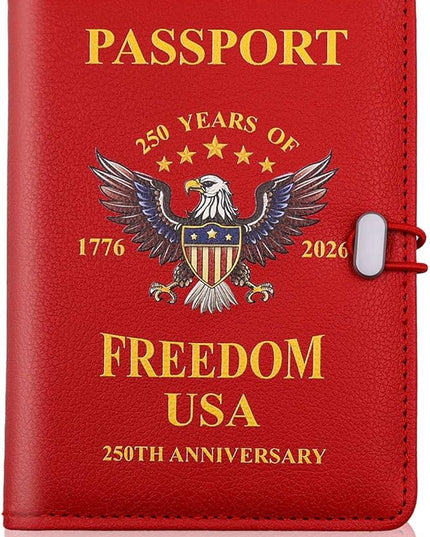 Melsbrinna Premium Leather Passport Holder Covers Case, Waterproof Rfid Blocking Travel Wallet Passport Holder with Pen Holder, Cute Passport Book for Women/Men
