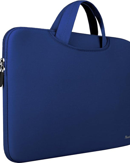 Laptop Bag 15.6 Inch,Durable Slim Briefcase Handle Bag & with Extra Pockets,Notebook Computer Protective Case for Computer Notebook Ultrabook,Collapsible Carrying Handles,Dark blue