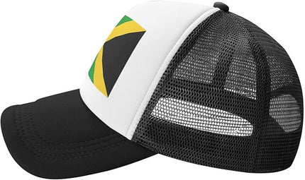Cute Flag Baseball Cap for Men Women Mesh Trucker Hat Adjustable Patriotic Snapback Baseball Hat for Sports Running