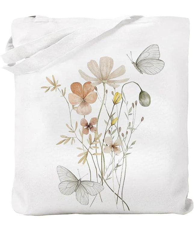 Canvas Tote Bag with Zipper Handles for Women Bridesmaid Birthday Wedding Mother Ladies Shopping Gift Bags