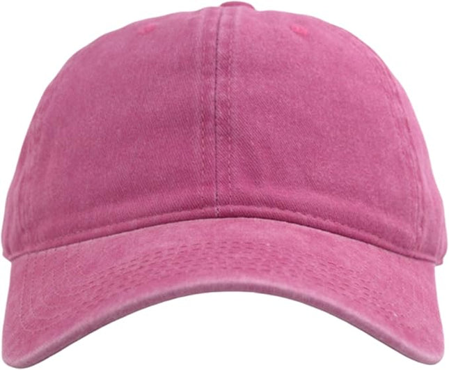 YEANIY Vintage Washed Cotton Plain Baseball Caps Adjustable Unstructured Soft Blank Casual Dad Ball Hats for Men Women