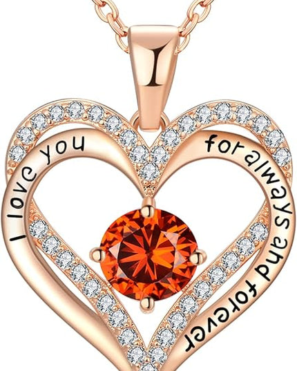 18K Rose Gold Necklaces for Women Birthday Gifts for Women Jewelry for Women Birthday Gifts for Wife Girlfriend Daughter Wife Birthday Gifts for Anniversary Mothers Day Christmas Valentines Gifts