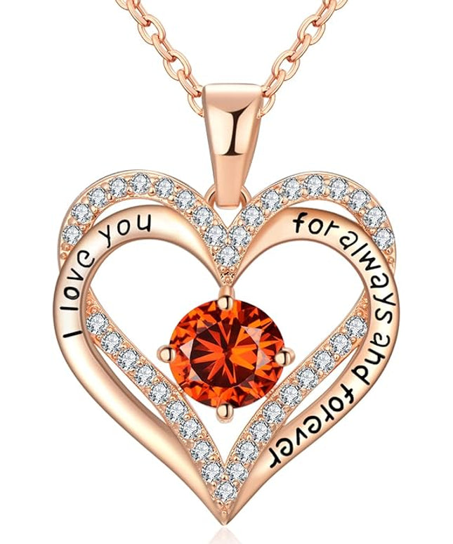 18K Rose Gold Necklaces for Women Birthday Gifts for Women Jewelry for Women Birthday Gifts for Wife Girlfriend Daughter Wife Birthday Gifts for Anniversary Mothers Day Christmas Valentines Gifts
