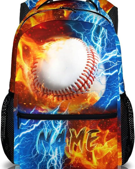 Backpack for Kids Boy Custom Baseball Bookbag for School Elementary Middle Primary, Personalized Student School Supplies