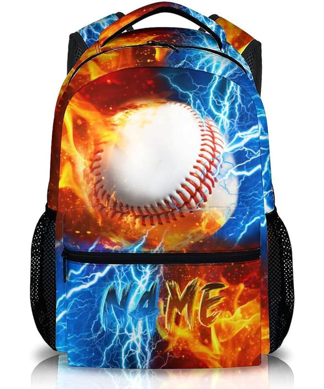 Backpack for Kids Boy Custom Baseball Bookbag for School Elementary Middle Primary, Personalized Student School Supplies