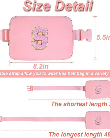 Uygafly 10th 20th 30th 40th 50th 60th 70th Birthday Gifts for Mom Daughter Friends Sister Girlfriend Her,Belt Bag for Women Girls Teens Trendy Waist Packs Fanny Pack Crossbody Bags | Peach,S