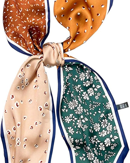 Dailyacc Hair Scarf for Women Fashion Silky Satin Headscarf Wrap Breathable Lightweight Neck Scarves For Handbag