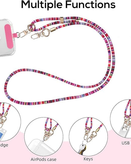 Phone Lanyard Crossbody Neck Strap with Charm Universal Adjustable Shoulder Strap Accessories