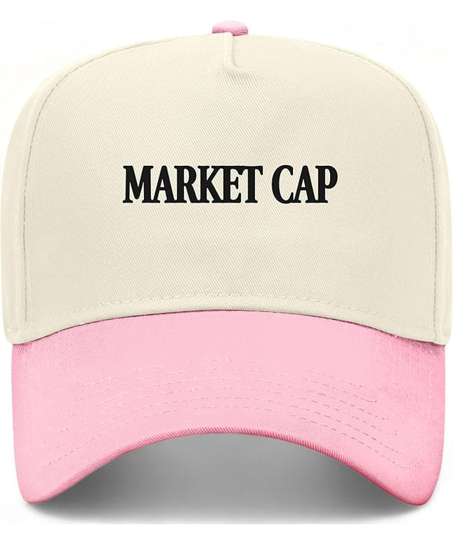 Market Cap Hat | Funny Premium Adjustable Snapback Baseball Vintage Trucker Hats for Men & Women