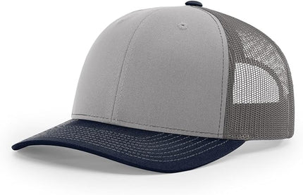 Richardson 112 Trucker Hat - Premium Adjustable Snapback Hat - Structured Six Panel Richardson Blank Caps