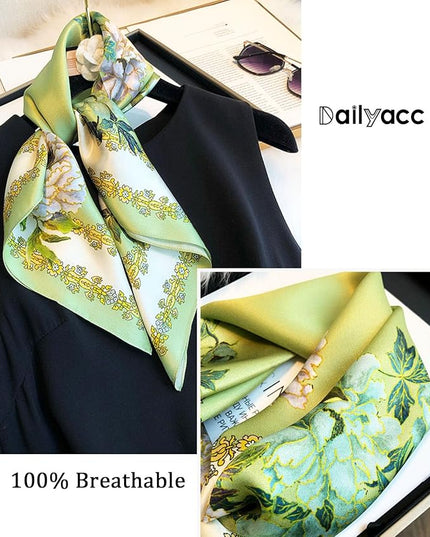 Dailyacc Hair Bandanas Scarf For Women Lightweight Fashion Neck Silk Satin Head Scarves For Sleeping Handbags Scarf
