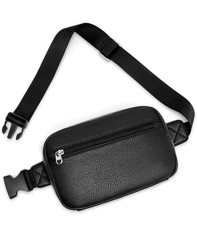 GOINSOUND Fanny Packs Belt Bag For Women Men Everywhere Small Fashion Crossbody Bags Waist Pack Vegan Leather Waterproof Cute Sling Chest Bag For Women