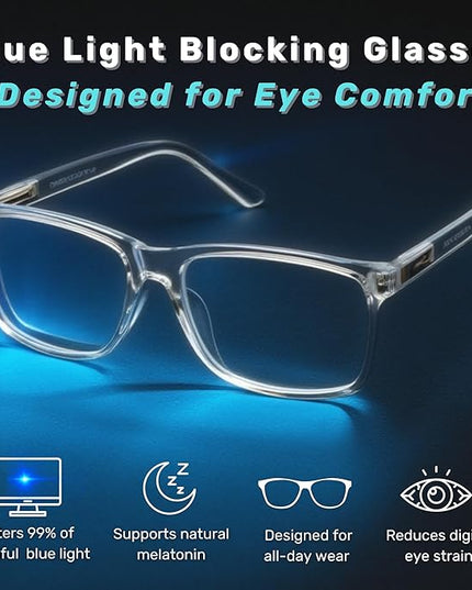 Blue Light Blocking Glasses For Men/Women Anti-Fatigue Computer Monitor Gaming Glasses Reduce Eye Strain Game Glasses