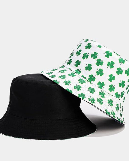 Mashiaoyi Unisex Print Double-Side-Wear Reversible Bucket Hat