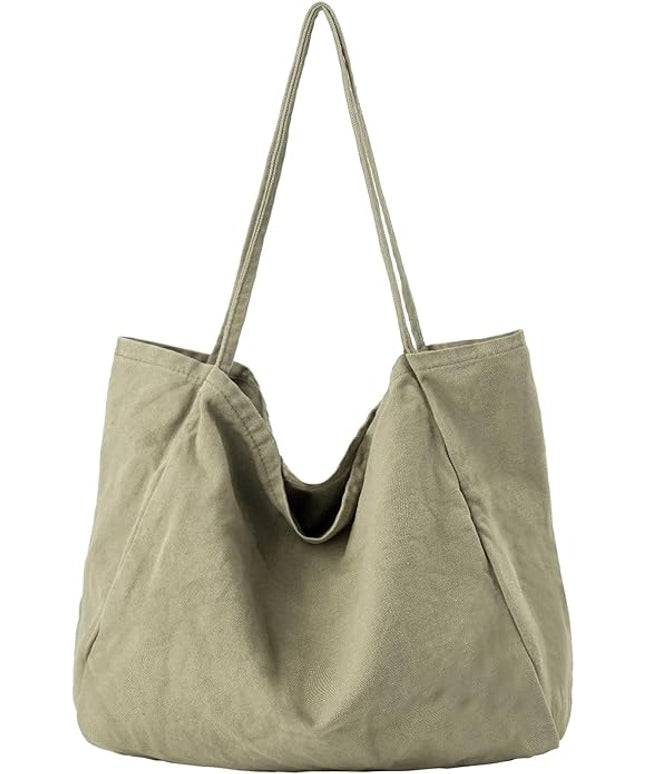 Canvas Tote Bag for Women Large Hobo Shoulder Bag for Work Travel Casual Message Bag Tote Purse handbags