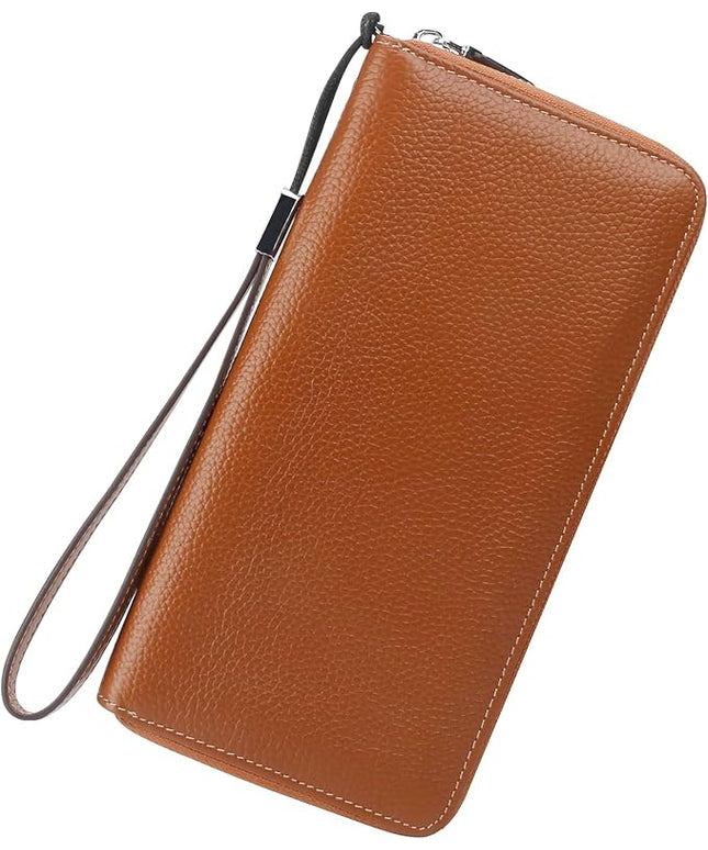 Lavemi Small Compact Women Wallet RFID Blocking Genuine Leather Bifold Purse with ID Windows
