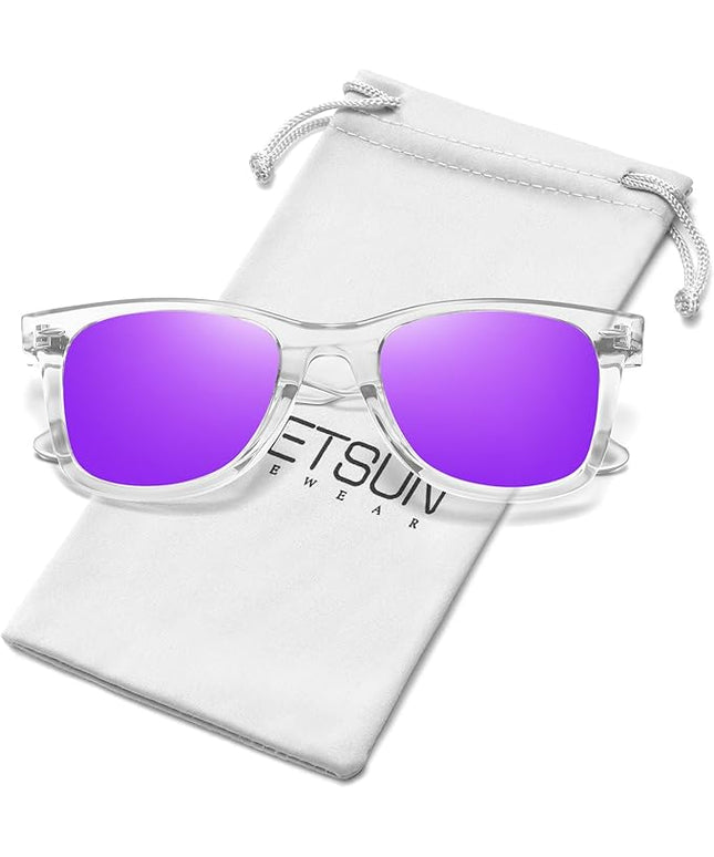 MEETSUN Polarized Sunglasses for Women Men Classic Retro Square Frame Driving Sun Glasses UV Protection