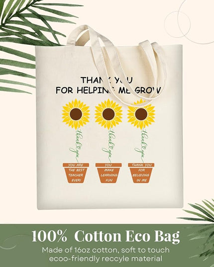 AUSVKAI Canvas Tote Bag for Women, Aesthetic Cute Grocery Grocery Reusable Cotton Gift Bag for Shooping Beach Trendy Gifts