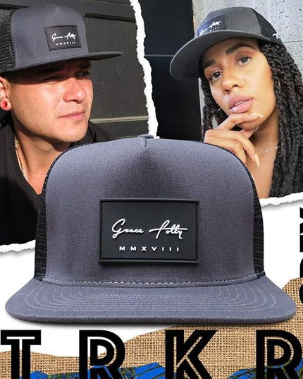 Grace Folly Trucker Hat for Men & Women. Snapback Mesh Caps