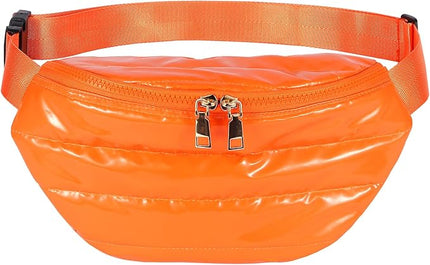 Fanny Packs for Women Fashion Waist Packs Quilted Puffer Belt Bag Puffy Crossbody Bags Sling Purse for Women Travel Running