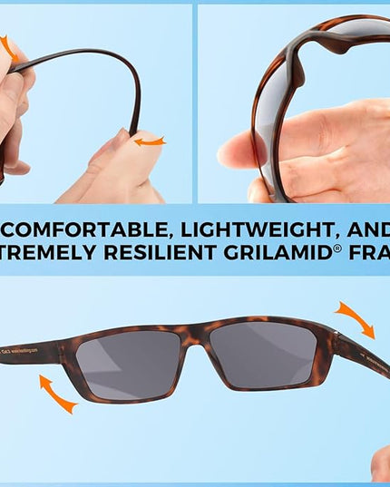 KastKing Huzzah Polarized Sport Sunglasses for Men and Women, Ideal for Driving Fishing Cycling and Running,UV Protection