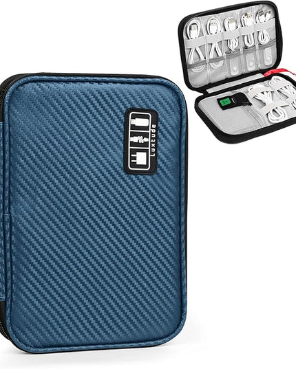 Luxtude Travel Cable Organizer Bag, Cord Organizers Bags, Electronic Organizer Travel Case, Portable Charger Organizer Case, Compact Tech Bags & Wire Pouch, Cable & Cord Storage