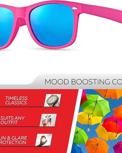 Retro Rewind Polarized Sunglasses for Men and Women - UV Protection Classic Sun Glasses
